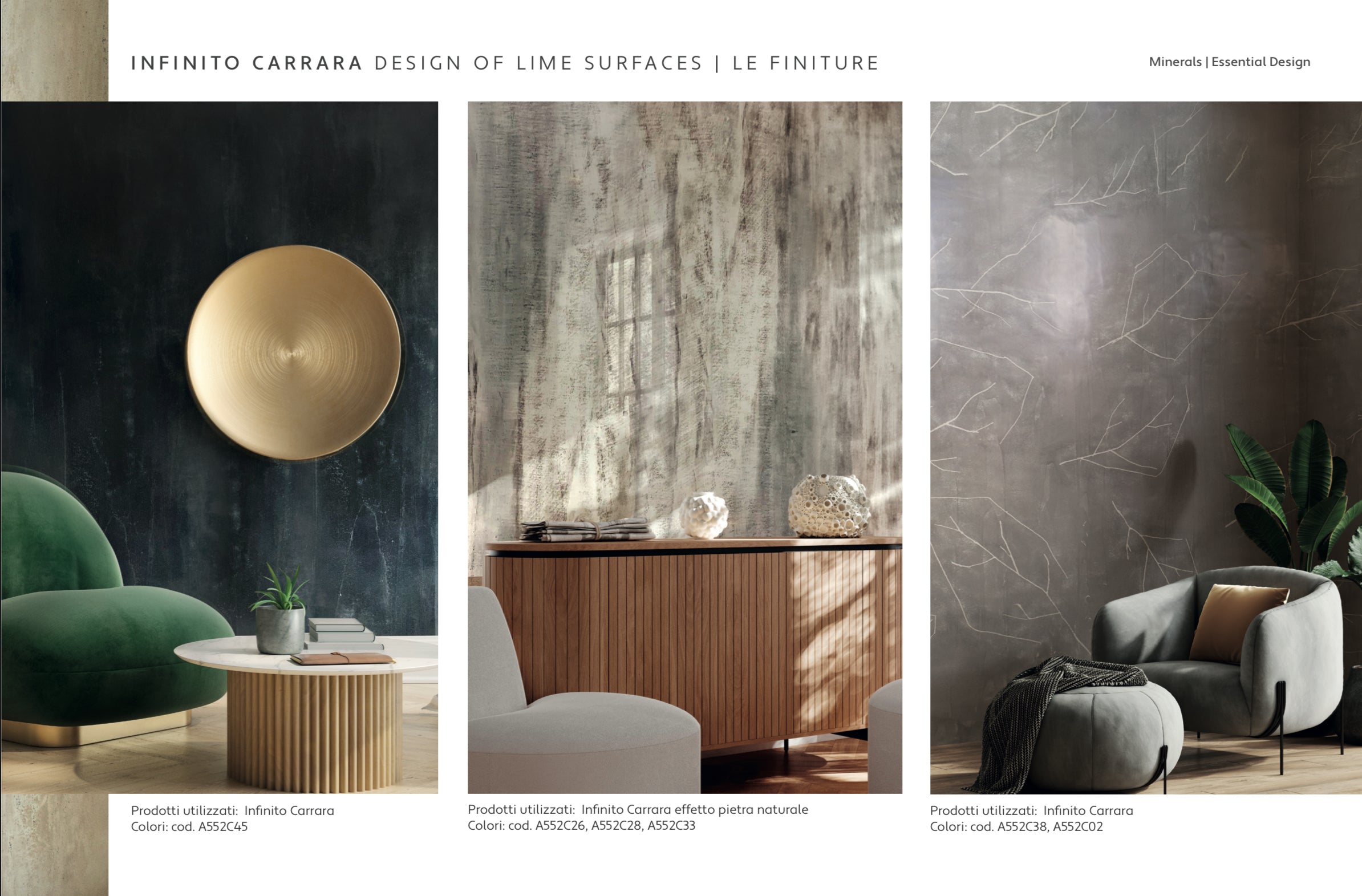 INFINITO Carrara showcasing luxurious lime surface designs with elegance and modern aesthetics by Nordflo.