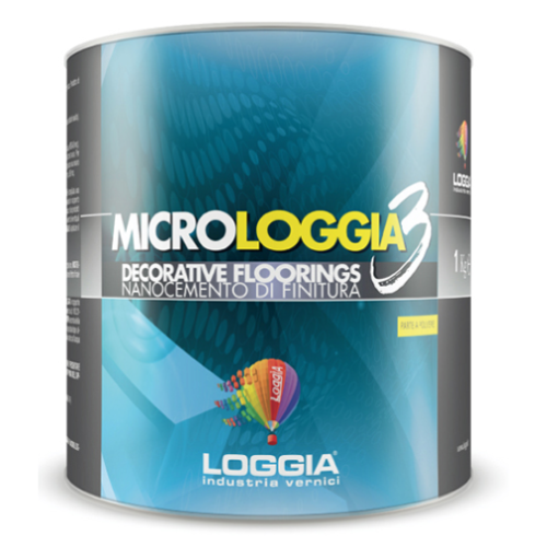 MIKROLOGGIA 15 kg professional two-component microcement mortar by Nordflo for urban and industrial design.