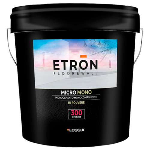 ETRON Mikromono 15 kg microcement product for durable floor and wall finishes by Nordflo.