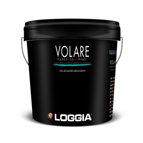 VOLARE decorative coating by Nordflo in a stylish bucket for exquisite finishes.