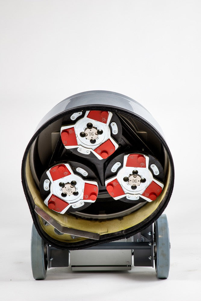 Elektrisk gulvsliper – L19S7 / L19EUS7 / L19ES7 – 20" betongsliper med tre 9" slipehoder.