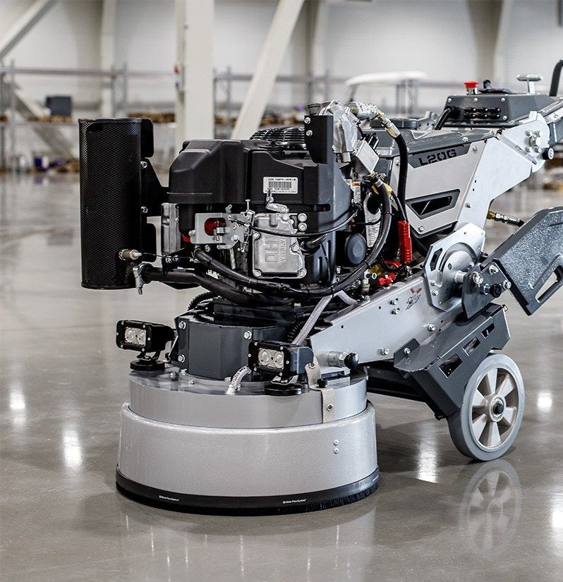 Propan Betongsliper L20GS7 – 20" med kraftig propanmotor og tre slipehoder for effektiv betongsliping.