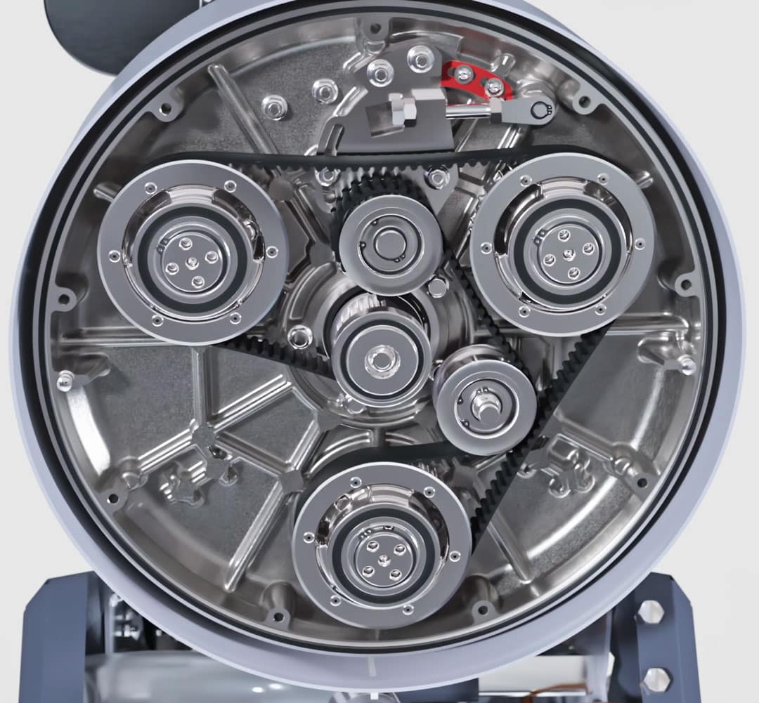 Propan Betongsliper L20GS7 – 20" motor detaljer, effektiv kjøring uten strøm, perfekt for mikrosement og epoxy prosjekter.