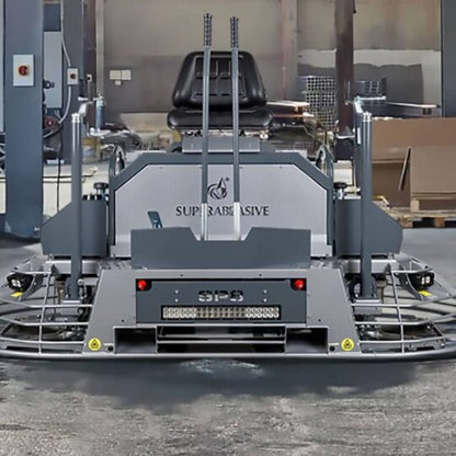 SP8 – 8-fots Ride-On Betongglatter med robust design for effektiv betongbearbeiding og kontrol.