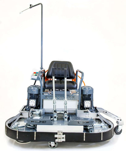 61” Elektrisk Poleringsglatter med kraftige motorer og komfortabelt sete for effektiv betongsliping.