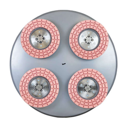 LP36GE – 80" Propanbasert Ride-On Poleringsglatter tool holder with pink pads for concrete polishing