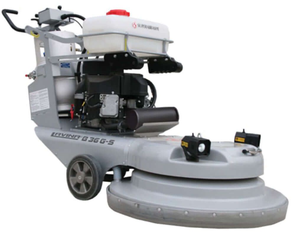 LB36G-S – Propandrevet Gulvpoleringsmaskin for effektiv gulvbehandling, med 36 tommers arbeidsbredde og tre flytende hoder.