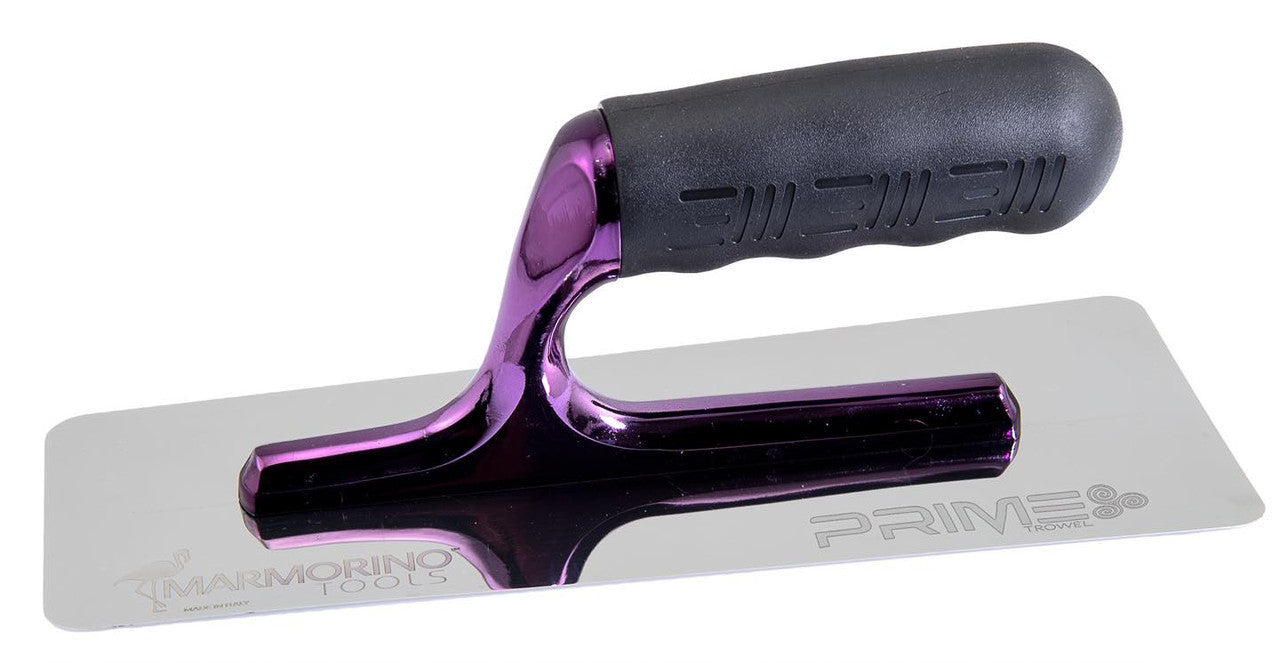 Prime 200/80 trowel with ergonomic handle for perfect polishing of Marmorino and stucco.